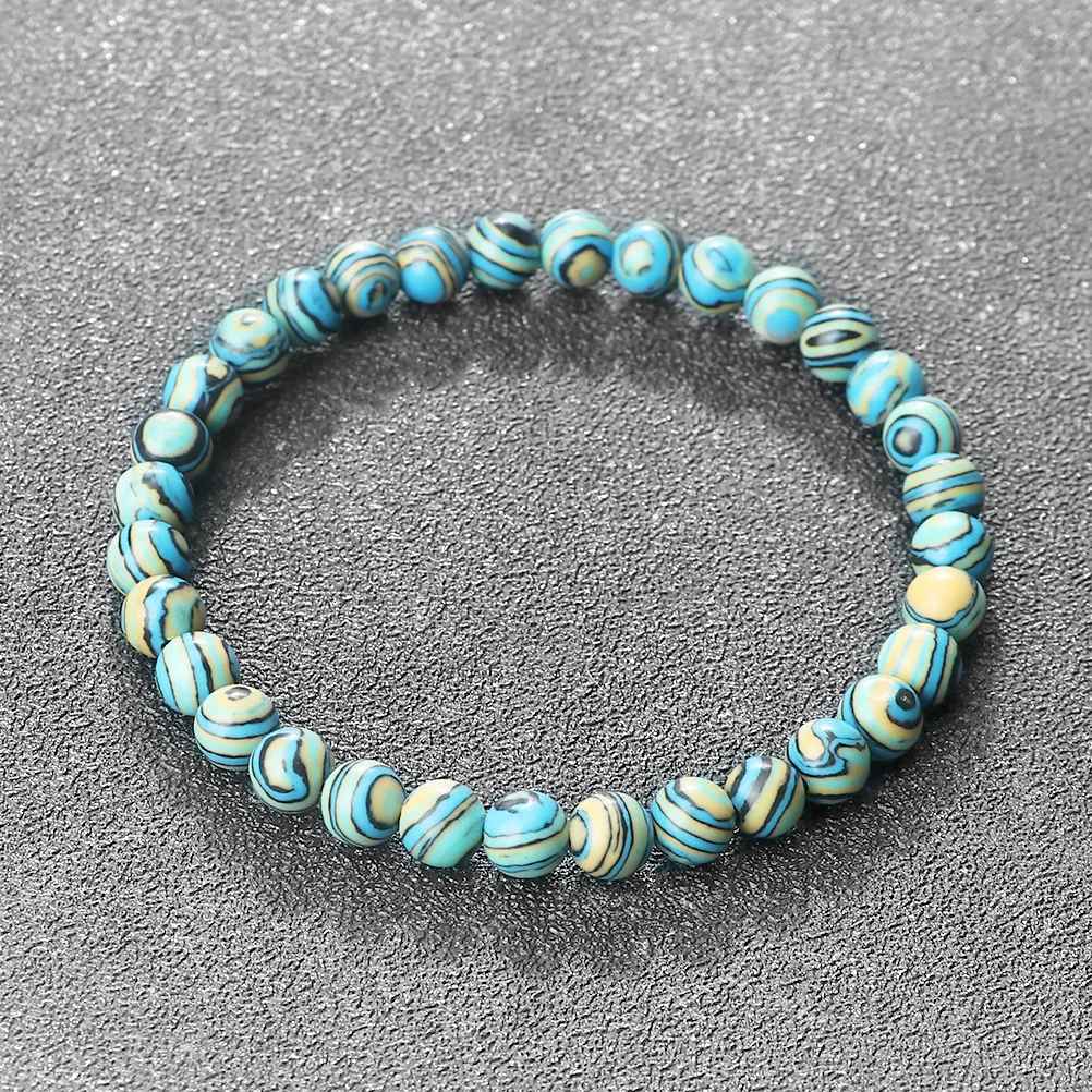 Aiden - Blå Malachit Natursten Armband